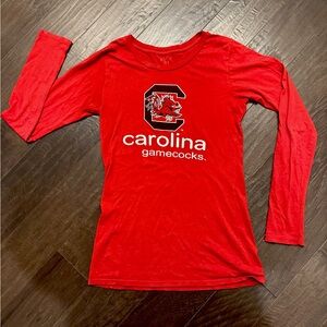 University of South Carolina Gamecock logo fitted long sleeve T-shirt womens M